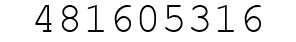 Number 481605316.