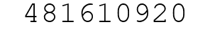 Number 481610920.