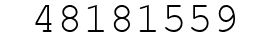 Number 48181559.