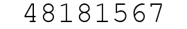 Number 48181567.