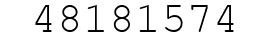 Number 48181574.