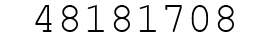 Number 48181708.
