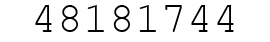 Number 48181744.