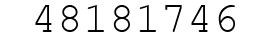 Number 48181746.