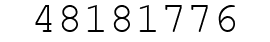 Number 48181776.