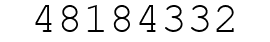Number 48184332.