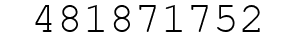 Number 481871752.