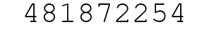 Number 481872254.