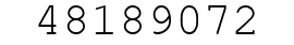 Number 48189072.