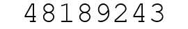 Number 48189243.