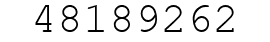 Number 48189262.