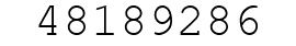 Number 48189286.