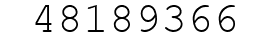 Number 48189366.