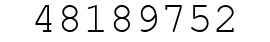Number 48189752.