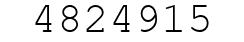 Number 4824915.