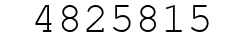 Number 4825815.