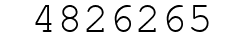 Number 4826265.