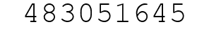Number 483051645.