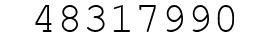 Number 48317990.