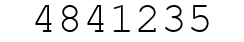 Number 4841235.