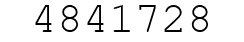 Number 4841728.