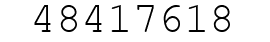 Number 48417618.