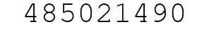 Number 485021490.