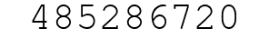Number 485286720.