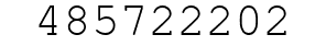 Number 485722202.