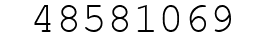 Number 48581069.