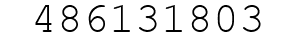 Number 486131803.