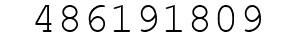 Number 486191809.