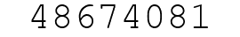 Number 48674081.