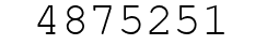 Number 4875251.