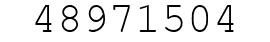 Number 48971504.