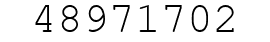 Number 48971702.