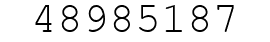 Number 48985187.