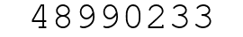Number 48990233.