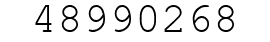Number 48990268.