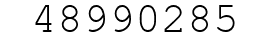 Number 48990285.