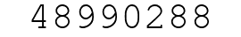 Number 48990288.