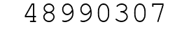 Number 48990307.