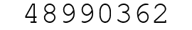 Number 48990362.