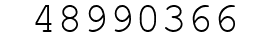 Number 48990366.