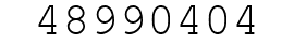 Number 48990404.