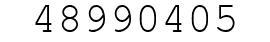 Number 48990405.