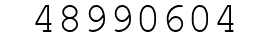 Number 48990604.