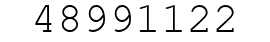 Number 48991122.