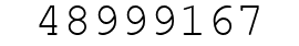 Number 48999167.