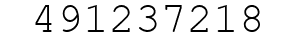 Number 491237218.